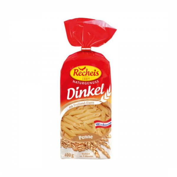 788966 Recheis Naturgenuss Dinkel Penne, 400 Gramm.png